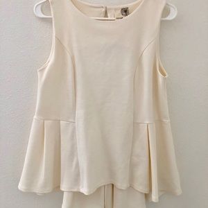 Anthropologie Everleigh Peplum Tank